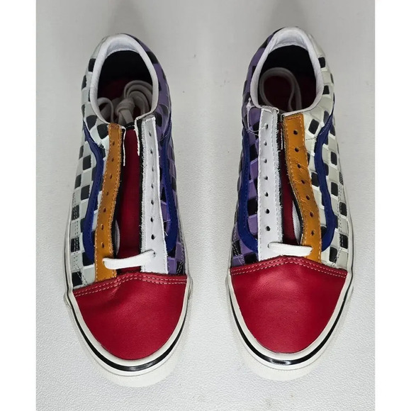 Vans Old Skool 36 DX Anaheim Factory Leather Checkerboard Shoes New Men’s 7.5 - Picture 3 of 10